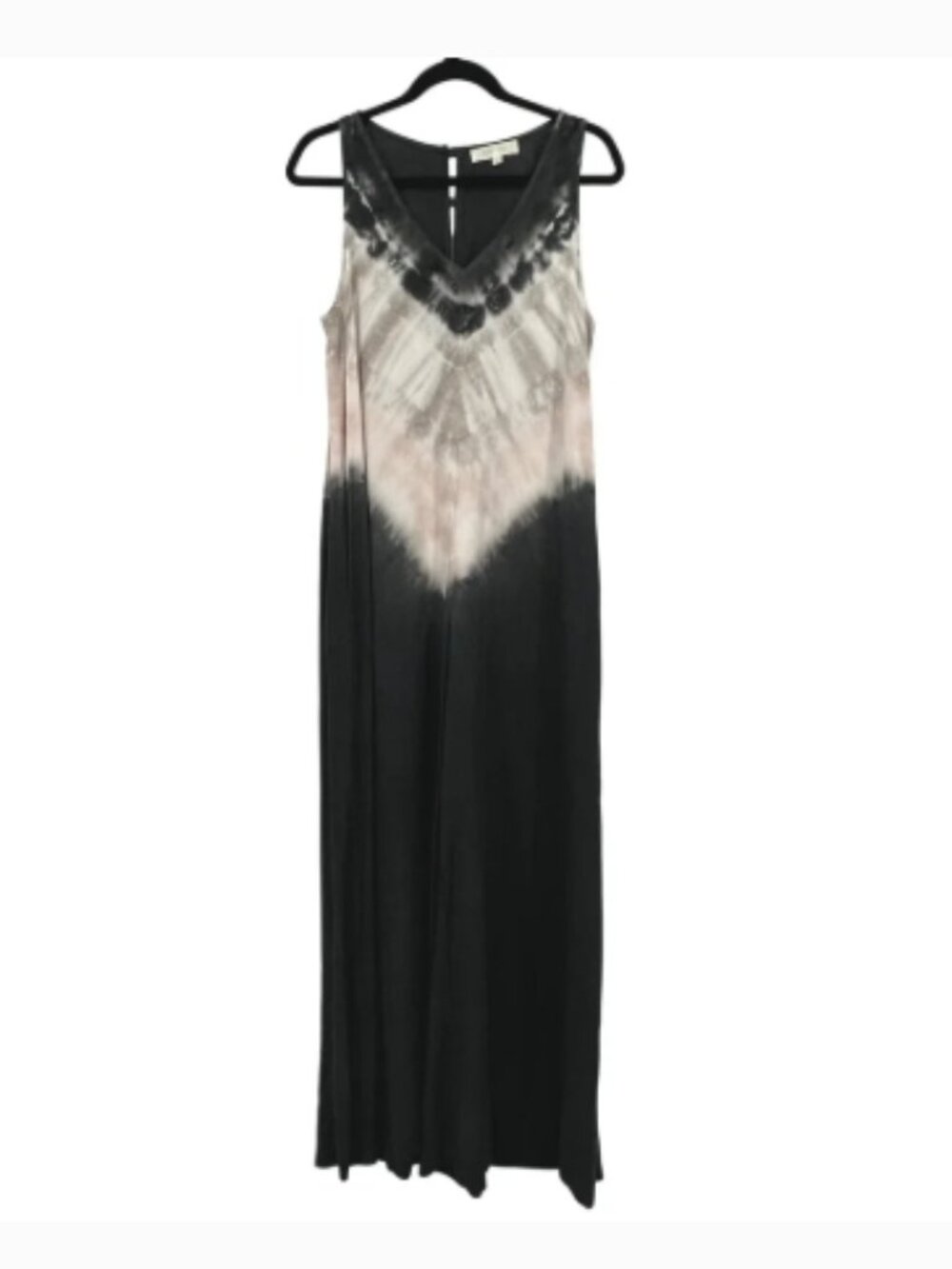 Like New! River + Sky Black Blush Cream Tie-Dye V-Neck Jumpsuit in S